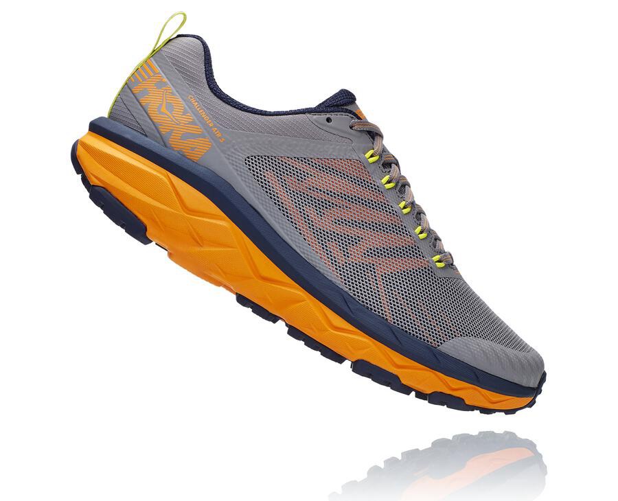 Hoka One One Mens Trail Shoes - Challenger ATR 5 - Grey - HBON25346
